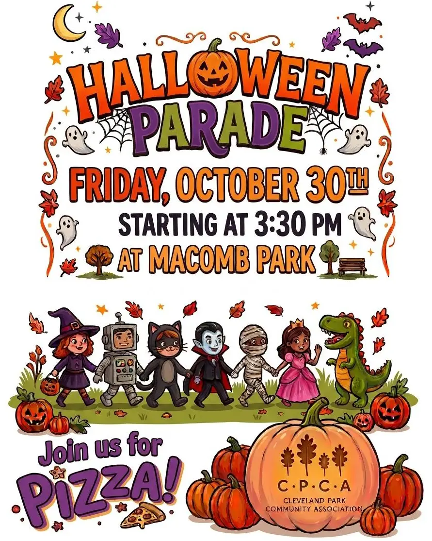 2026 Halloween Parade, sponsored by the Cleveland Park Community Association