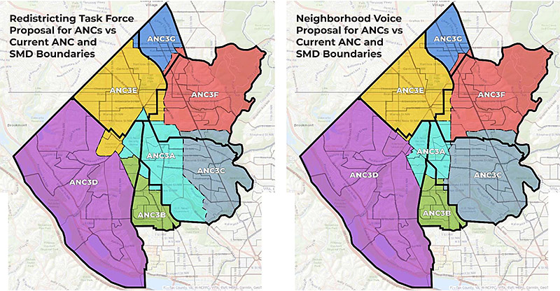 2 maps side by side