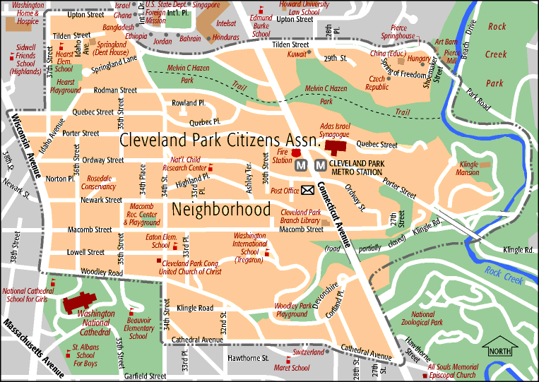 Boundaries Cleveland Park Citizens Association
